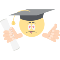 graduation head emoticon face expression collection png