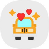 diseño de icono de vector de coche de boda