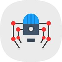 diseño de icono de vector de robot nano