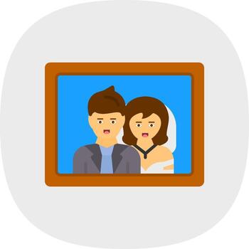 Wedding Photos Vector Icon Design