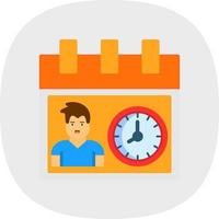 diseño de icono de vector de horas de trabajo