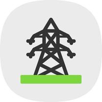 Electric Pole Vector Icon Design