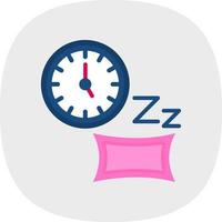 diseño de icono de vector de tiempo de dormir