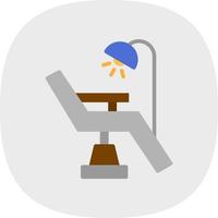 Dentist Chair Vector Icon Design