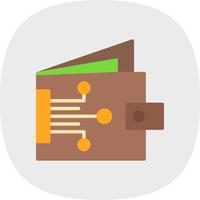 Digital Wallet Vector Icon Design