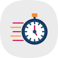 diseño de icono de vector de tiempo rápido