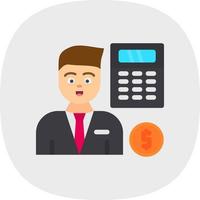 Accountant Vector Icon Design