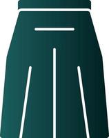 Long Skirt Vector Icon Design