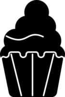 diseño de icono de vector de cupcake