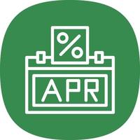 Annual Percentage Rate Vector Icon Design