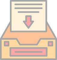 Project Inbox Vector Icon Design