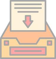 Project Inbox Vector Icon Design