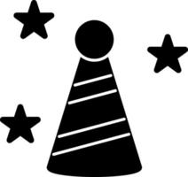 diseño de icono de vector de sombrero de fiesta