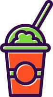 Milkshake Vector Icon Design