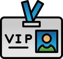 diseño de icono de vector de pase vip