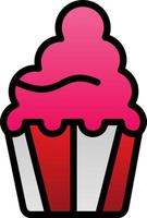 diseño de icono de vector de cupcake
