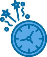 diseño de icono de vector de reloj de año nuevo