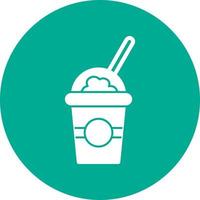 Milkshake Vector Icon Design