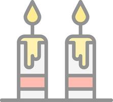 Candles Vector Icon Design