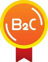 diseño de icono de vector b2c