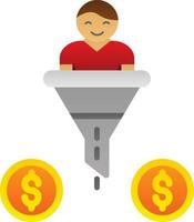 Lead Qualification Vector Icon Design