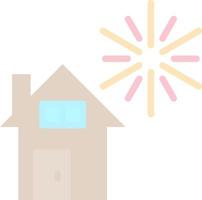 Home Fireworks Vector Icon Design