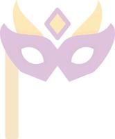 New Year Mask Vector Icon Design