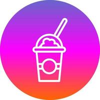 Milkshake Vector Icon Design