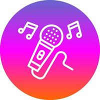 diseño de icono de vector de karaoke