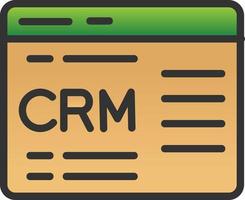 Crm Vector Icon Design