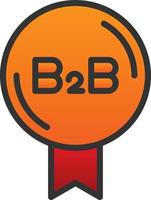 diseño de icono de vector b2b