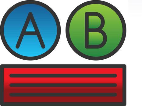 Ab Testing Vector Icon Design