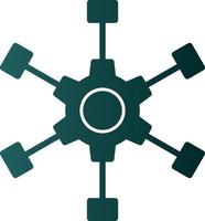 Outsource Management Vector Icon Design