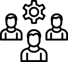 Employee Management Vector Icon Design