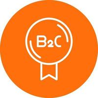 diseño de icono de vector b2c