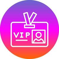 VIP Pass Vector Icon Design