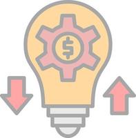 Project Revenue Vector Icon Design