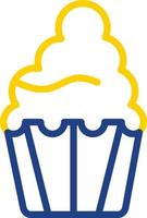 diseño de icono de vector de cupcake