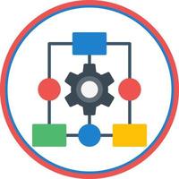 Workflow Process Vector Icon Design