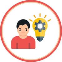 diseño de icono de vector de generación de ideas