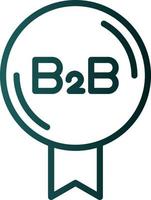 diseño de icono de vector b2b