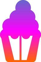 diseño de icono de vector de cupcake