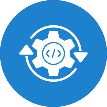 diseño de icono de vector de integración continua