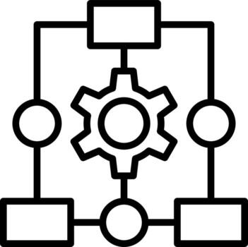 Workflow Process Vector Icon Design