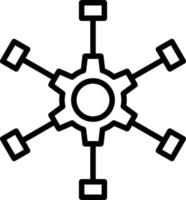Outsource Management Vector Icon Design