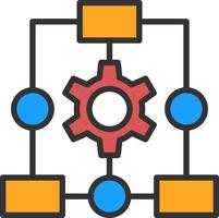 Workflow Process Vector Icon Design