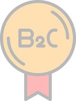 diseño de icono de vector b2c