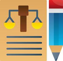 Legal Document Vector Icon Design