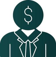 Junior Sales Rep Vector Icon Design