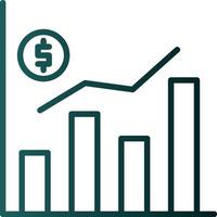 diseño de icono de vector de datos financieros